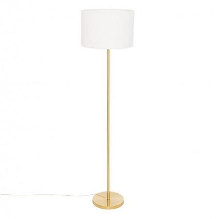 Lampadaire droit "Tina" Bouclette, pied doré, H.150 cm