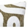 Housse de coussin "Jeni", chenille，Vert kaki, 50x30 cm