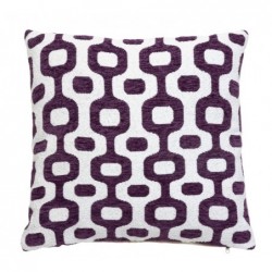 Housse de coussin "Jeni", chenille Violet, 40x40 cm