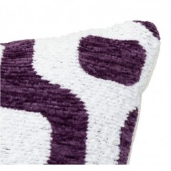 Housse de coussin "Jeni", chenille Violet, 40x40 cm