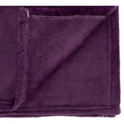 Plaid flanelle Violet, 130x180 cm