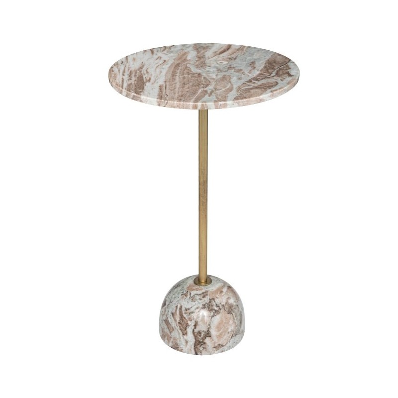 Table d'appoint "Nema" Beige, D.35 cm