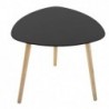 Tables gigognes "Mileo" Noir, L.34/46/60 cm