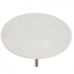 Table d'appoint "Ilian" Marbre blanc, D.35 cm