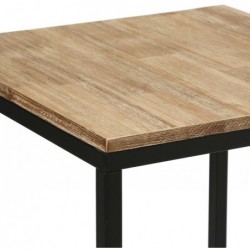 Table d'appoint "Edena" Acacia, 42x42 cm