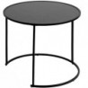 Lot de 3 tables d'appoint "Noan" Noir, L.54/45/35 cm