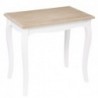 Tables gigognes "Chrysa"Pin, Blanc, L.48/60 cm