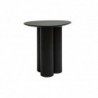 Table d'appoint design bois noir L44 cm