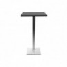 Table de bar design carrée noire L60 cm JORY