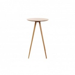 Table de bar ronde scandinave bois L60 cm