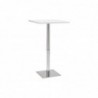 Table de bar design carrée blanche L60 cm JACK