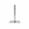 Table de bar design carrée blanche L60 cm JACK