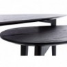 Tables basses gigognes bois noir (lot de 2) ARTIK