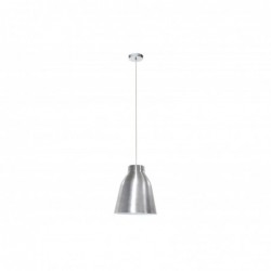 Suspension design en métal acier gris chromé D40 cm