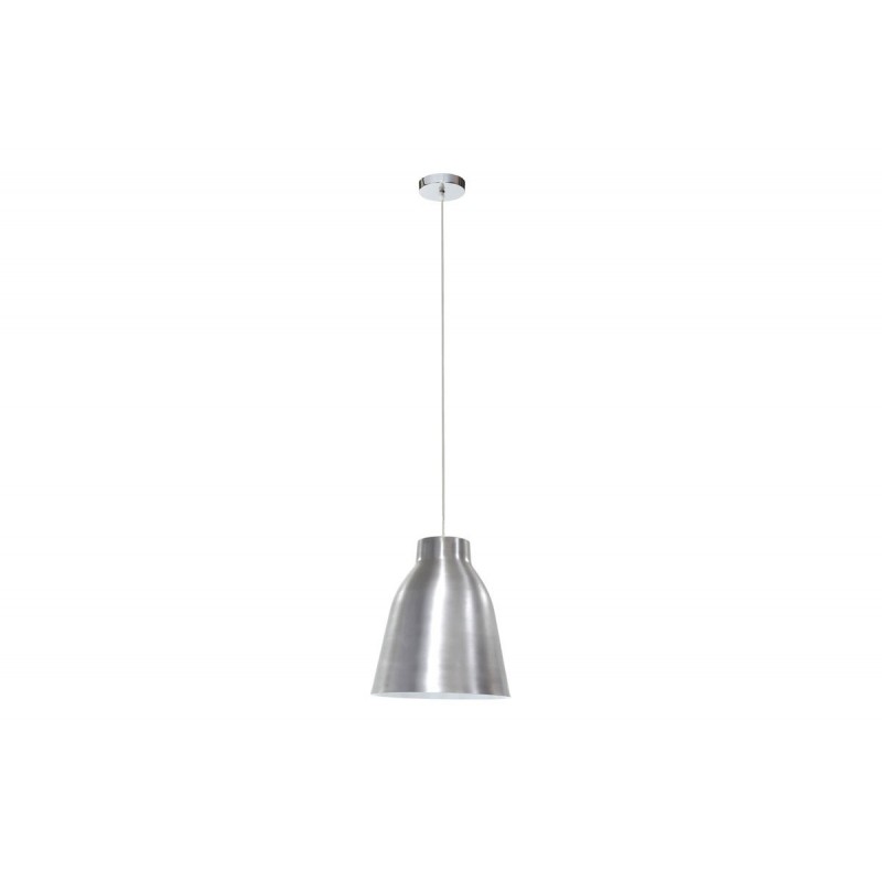 Suspension design en métal acier gris chromé D40 cm