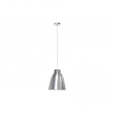 Suspension design en métal acier gris chromé D40 cm