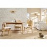 Suspension en lin beige et rabane naturelle L55 cm