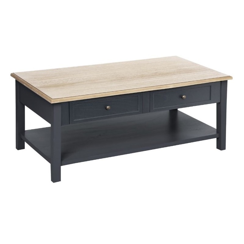 Table basse "Damian" Gris ardoise, 109x45 cm