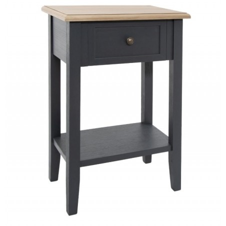 Table de chevet "Damian" Gris ardoise, H.67,5 cm