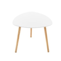 Tables gigognes "Mileo" Blanc, L.34/46/60 cm