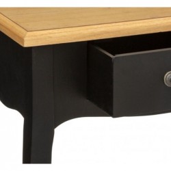 Table de chevet "Chrysa" Noir, H.65,5 cm