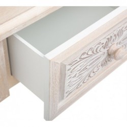 Table de chevet "Hina" Blanc, H.67,5 cm