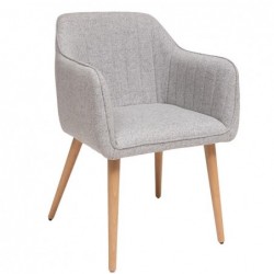 Fauteuil de table "Visoca" Gris