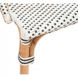 Chaise "Trecia" Rotin, blanc