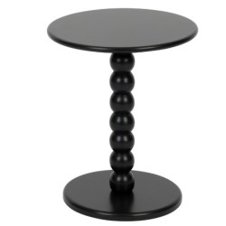 Table à café Chamlo" Noir,D.38 cm