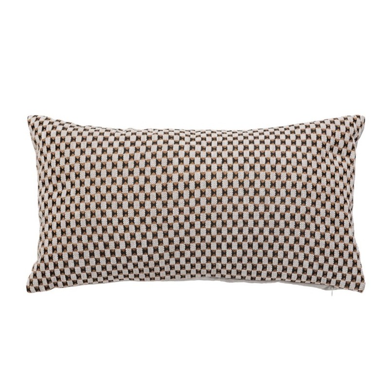 Coussin jacquard "Zaika" Beige Lin, 30x50 cm