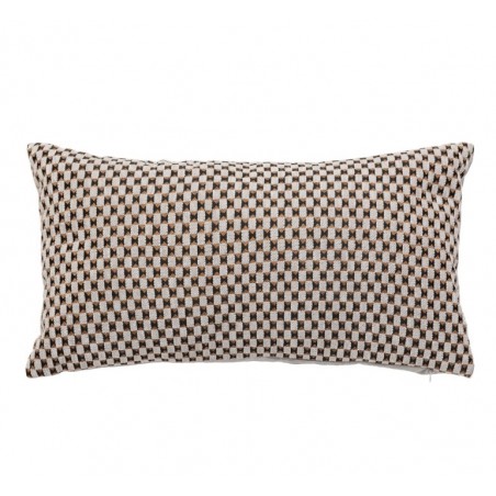 Coussin jacquard "Zaika" Beige Lin, 30x50 cm