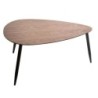 Tables basses gigones"Mileo" Noyer, L.88/98 cm