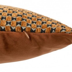 Coussin jacquard "Zaika" Marron, 30x50 cm