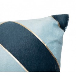 Coussin velours "Nelya" Bleu, 30x50 cm