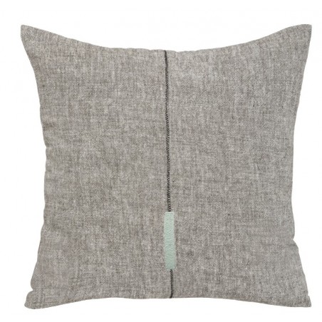 Coussin "Linah", coton Vert kaki, 55x55 cm