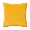 Coussin "Otto", velours Jaune moutarde, 55x55 cm