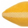 Coussin "Otto", velours Jaune moutarde, 55x55 cm