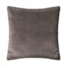 Coussin "Otto", velours Gris, 55x55 cm