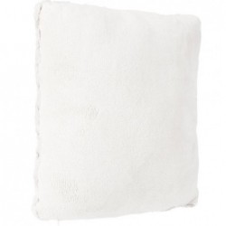 Coussin fourrure bouclé Beige, 45x45 cm