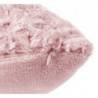 Coussin fourrure bouclé Rose, 45x45 cm