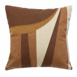 Coussin "Hary" Marron, 45x46 cm