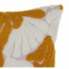 Coussin broderie "Daisy" Lilas, Jaune, 30x50 cm