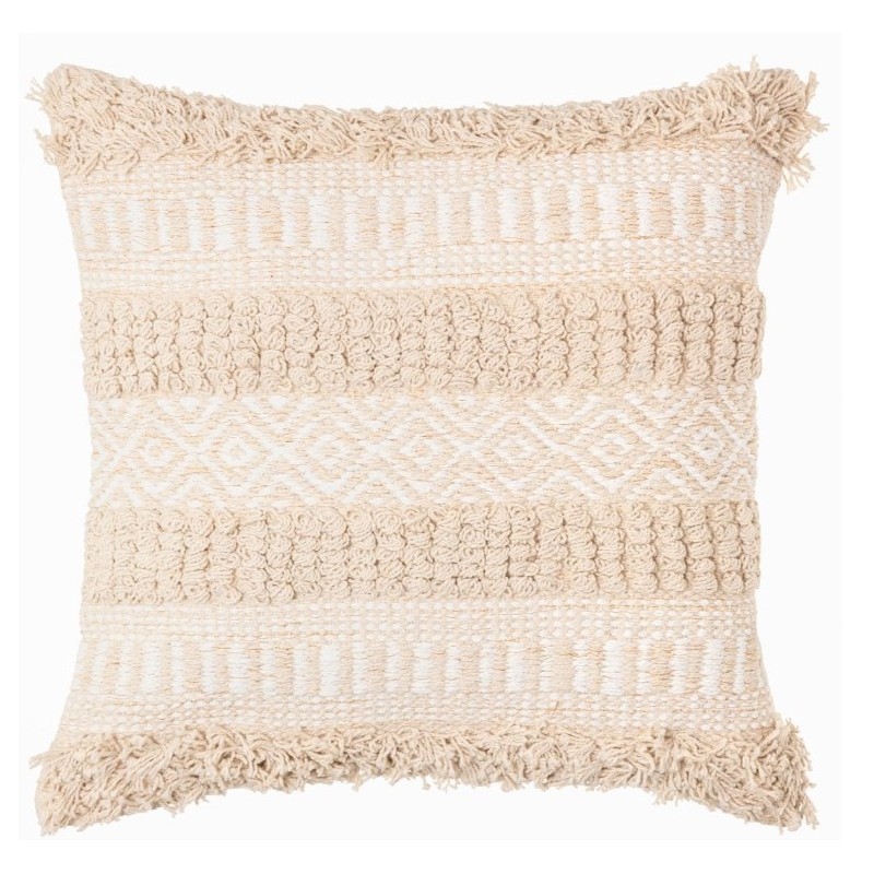 Coussin "Sable cuivré" Beige, 40x40 cm