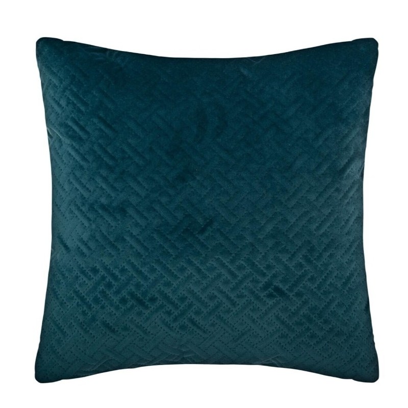 Coussin "Dolce", velours Bleu, 40x40 cm