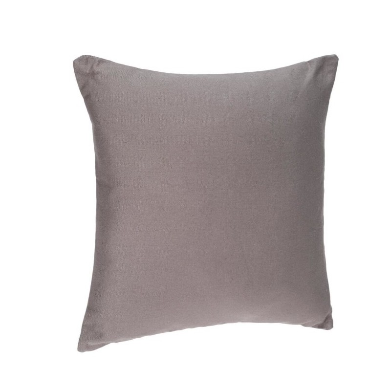 Coussin déhoussable, coton,Gris, 38x38 cm