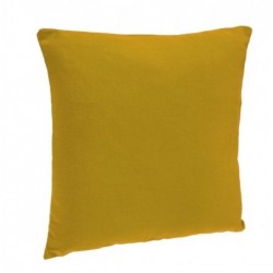 Coussin déhoussable, coton,Jaune, 38x38 cm