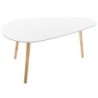 Tables gigognes "Mileo" Blanc, L.88/98 cm