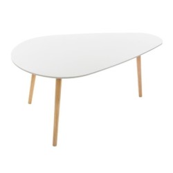 Tables gigognes "Mileo" Blanc, L.88/98 cm