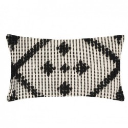 Coussin "Safari" Noir et blanc, 38x58 cm