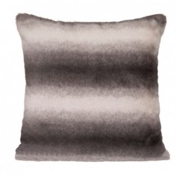 Coussin "Grizzli" fausse fourrure Gris, 45x45 cm